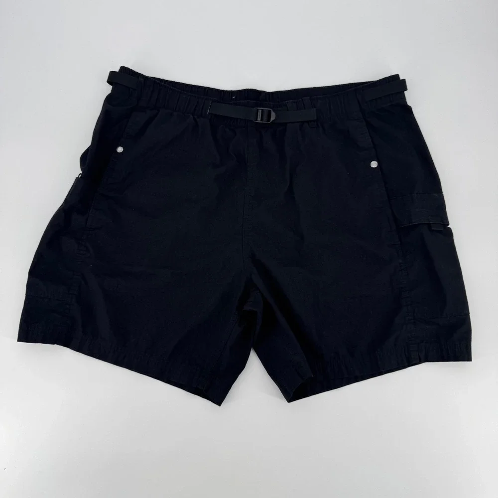 The North Face Men Class V Belted Cargo Shorts Black XXL Hiking Utility NF0A55V8